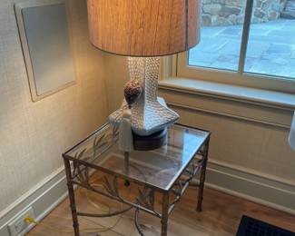 Gilt Tole Side Table