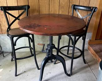Arhaus Bar Table and Bar Stools