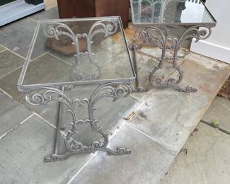 Pair of Antique Metal Tables
