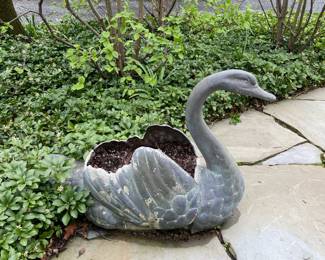 Large Swan Planter