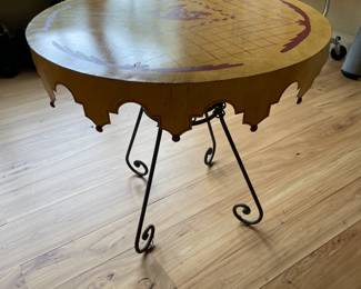Iron and Tole Table