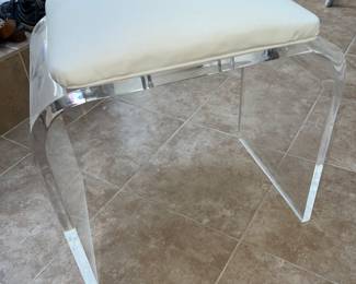 Vintage Lucite Stool