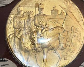 24k Gold covered Sterling Silver Round