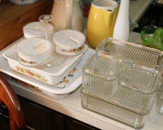 Corning Ware and Glass Refrigerator Dishes