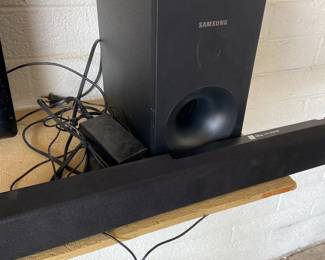 Samsung Sound Bar And Another Samsung Audio Speaker