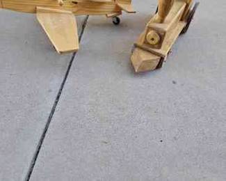 Two Wooden Toddler Ride On Pieces