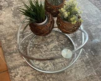 Glass Chrome Table And More