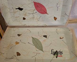 Vintage Lunch Trays, Set of 8