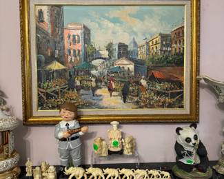 Oil on canvas original scene