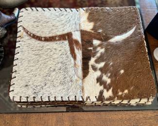 Cowhide placemats