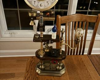 Steampunk crafted clock