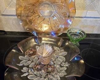 Carnival Glass Lot Dishes