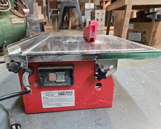 Chicago Tile Saw - 7in Chrome Plated Bench Top