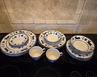 Wood & Sons 25-piece Dishes Set - Some have chips see photos