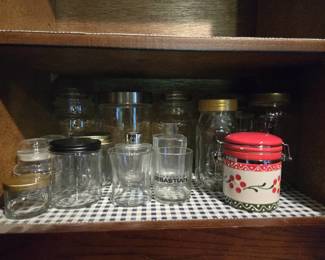 Lot Glass Jars