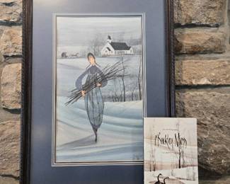 P Buckley Moss Signed Print with Book