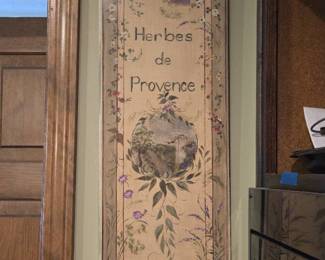 Hand Painted Decor (Herbes de Provence) 24.75in x 9.5in