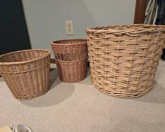 (3) Woven Baskets