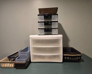 Organizers- 3 Drawer Organizers, Single Basket Organizers