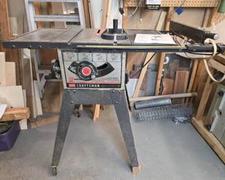 9in Craftsman Table Saw with Manual