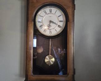Howard Miller Pendulum Battery Operated Wall Clock