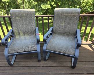 (2) Metal Patio Chairs