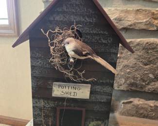 Potting Shed Birdhouse Decor