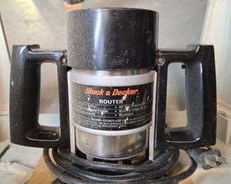 Black and Decker Router with Original Box and Manual with attachments