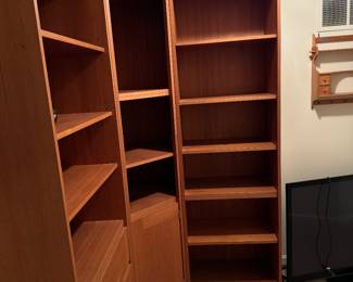 Solid teak 3 piece corner cabinet 
