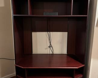 2 piece Rosewood finish entertainment unit-see following picture for 2nd piece