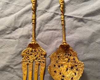 Lion Spoon and Fork Set $16