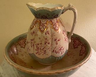 Very Pretty Pitcher and Bowl $35 Pair  Large