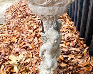 As Is $30 Concrete Angels Statue