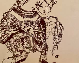 Original BARRY THOMAS San Francisco No. Beach Artist