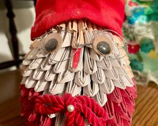 Folk Art Origami Folded Paper Art Sculpture 