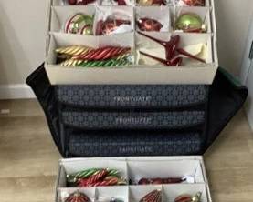 Frontgate Handcrafted , Hand Embellished Glass Ornaments