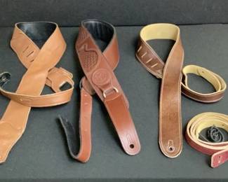 4 Leather Guitar Straps Levys, Taylor, Perris, Misc