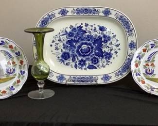 Decorative Plates, Platter Glass Vase
