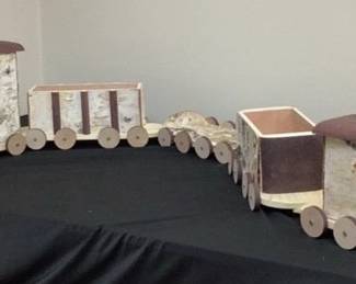 Birch wood Locomotive Toy 5 Pc