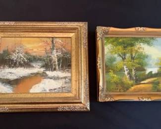2pc Scenic Paintings