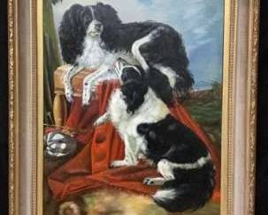 King Charles Spaniels by Henry Carlson