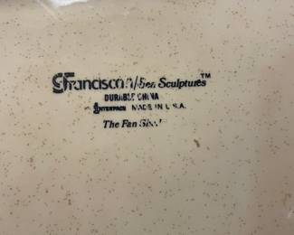 Franciscan Sea Sculptures Sand Luncheon snd Salad Plates