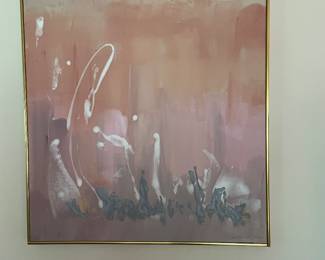 Painting on Canvas 27” x 29” by: Linda Corman 1985