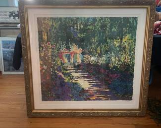 Signed & Numbered Extra Large (31 1/2” x 35”) Serigraph by: Yuval Wolfson “The Enchanted Garden” 269/275