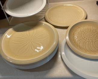 Franciscan Sea Sculptures Sand Luncheon snd Salad Plates