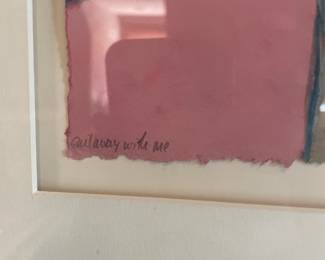 Laura Pieper Abstract Pastel Signed and Titled