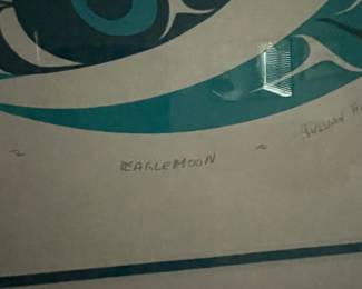 Sylvan Hart Signed and Numbered Print "Eagle Moon" 79/200