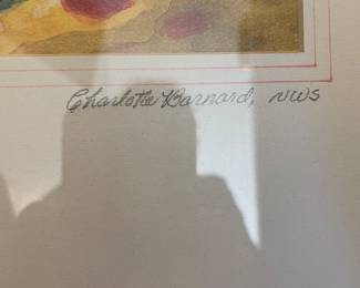 Charlotte Barnard, NWS Watercolor Print Art, Signed & Numbered "Threesome Magical Mood" 5/27