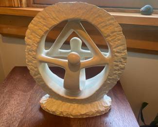 Kenyan Carved Soapstone Unity Sculpture