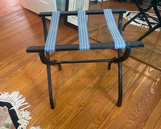 Vintage Wood Folding Rack Luggage Suitcase Stand